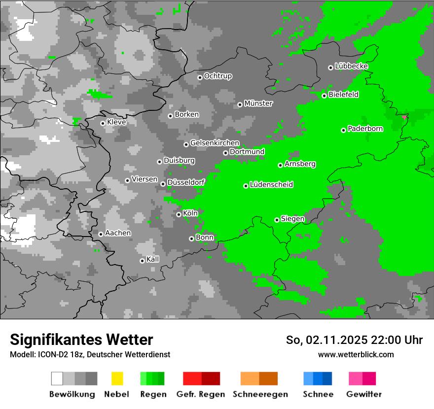 Modellkarten Signifikantes Wetter
