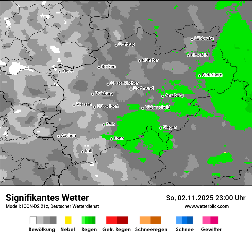 Modellkarten Signifikantes Wetter