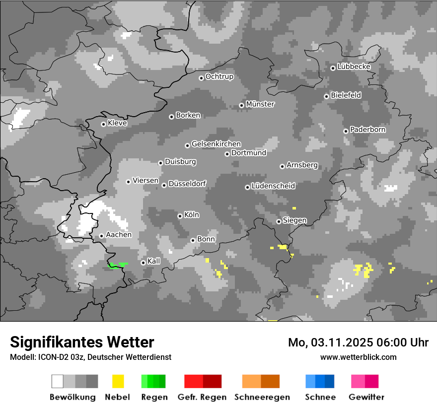Modellkarten Signifikantes Wetter
