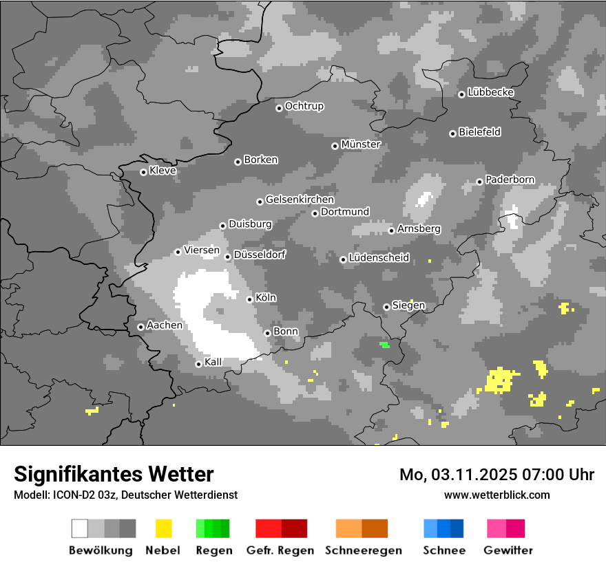 Modellkarten Signifikantes Wetter