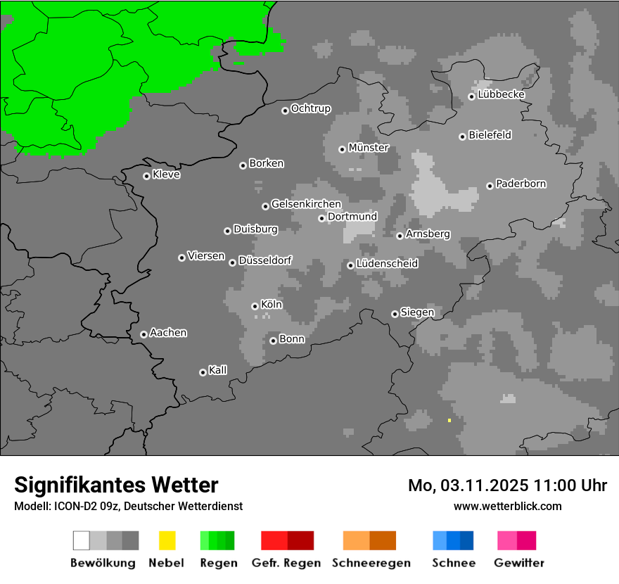 Modellkarten Signifikantes Wetter