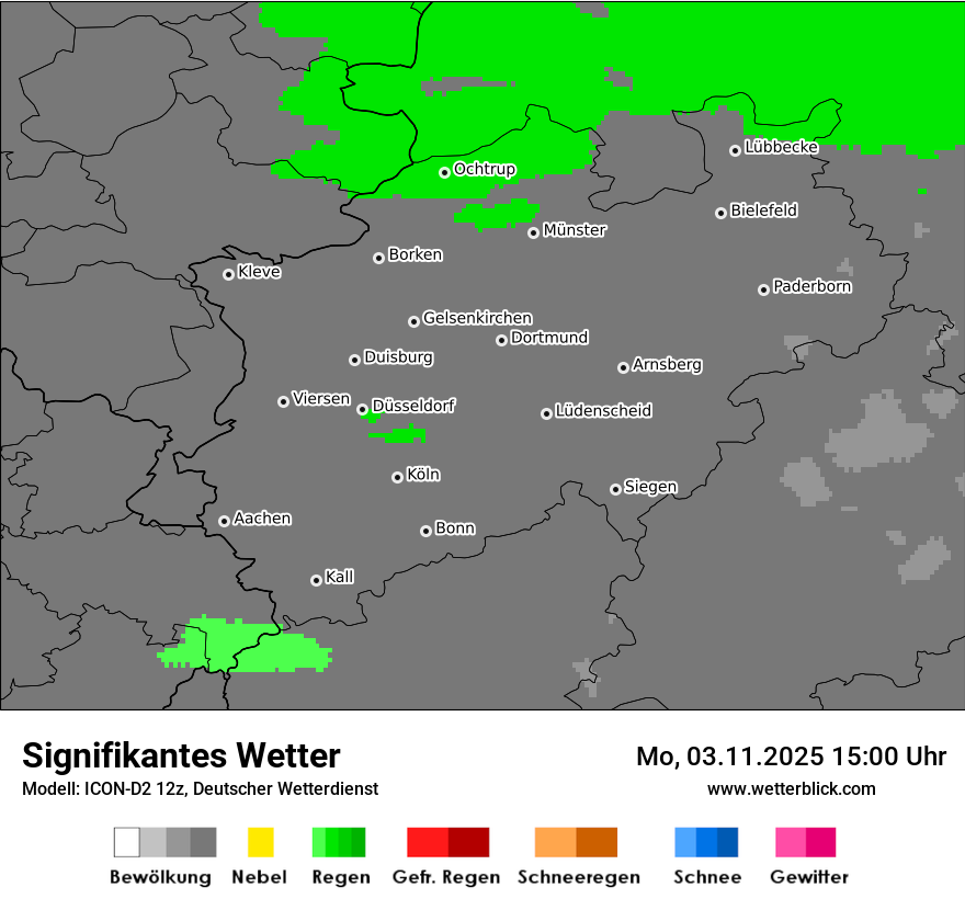 Modellkarten Signifikantes Wetter