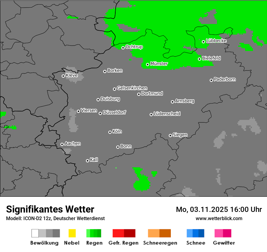 Modellkarten Signifikantes Wetter