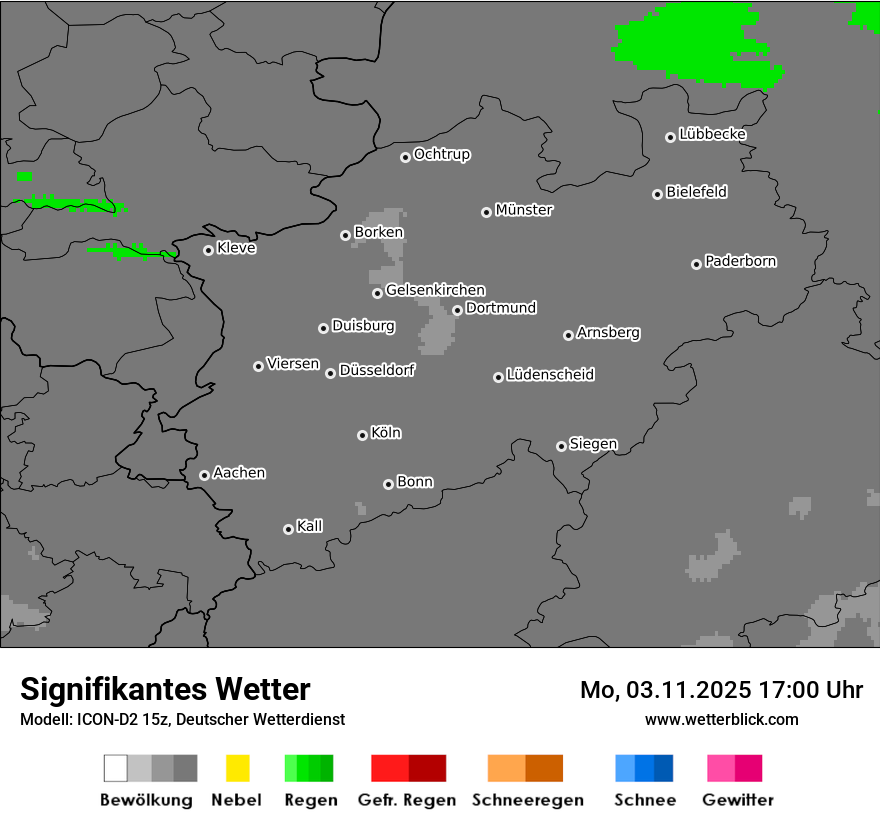 Modellkarten Signifikantes Wetter
