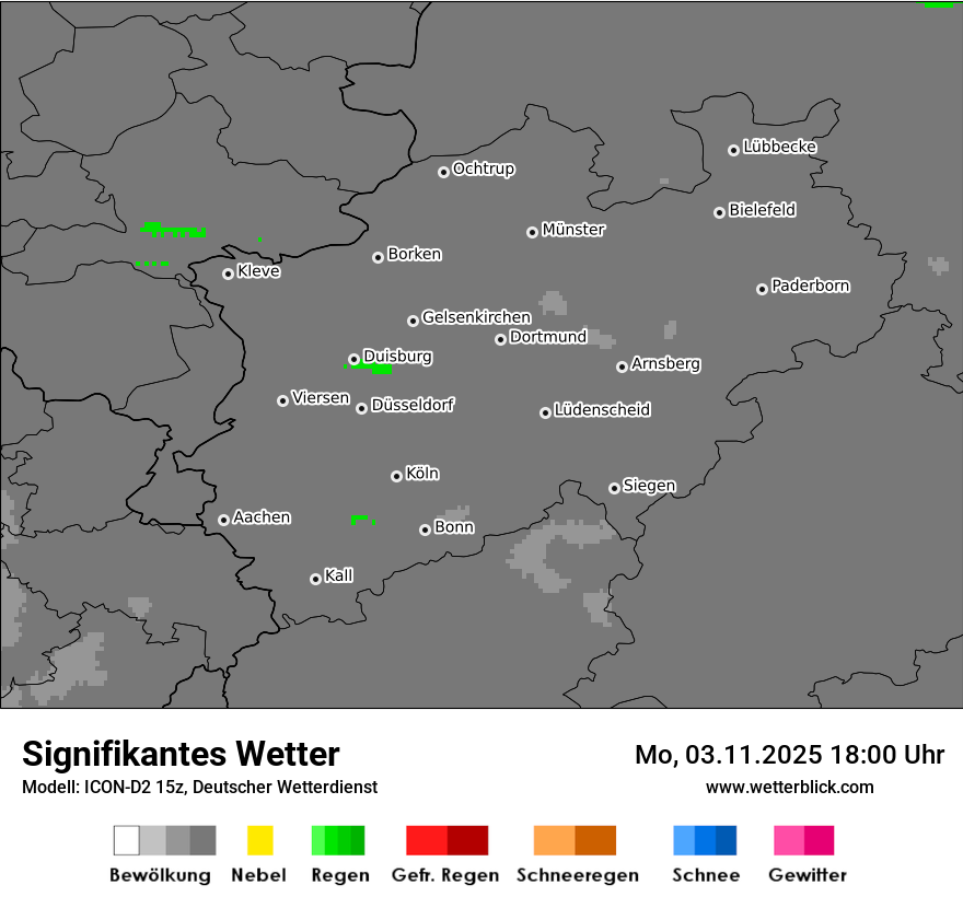 Modellkarten Signifikantes Wetter