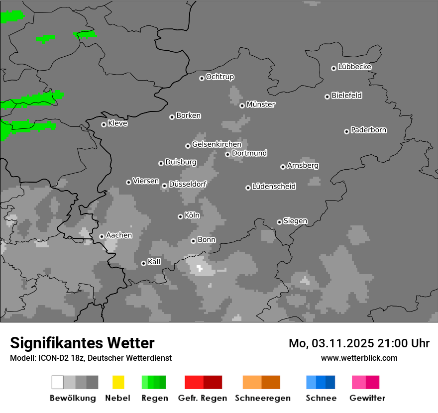 Modellkarten Signifikantes Wetter