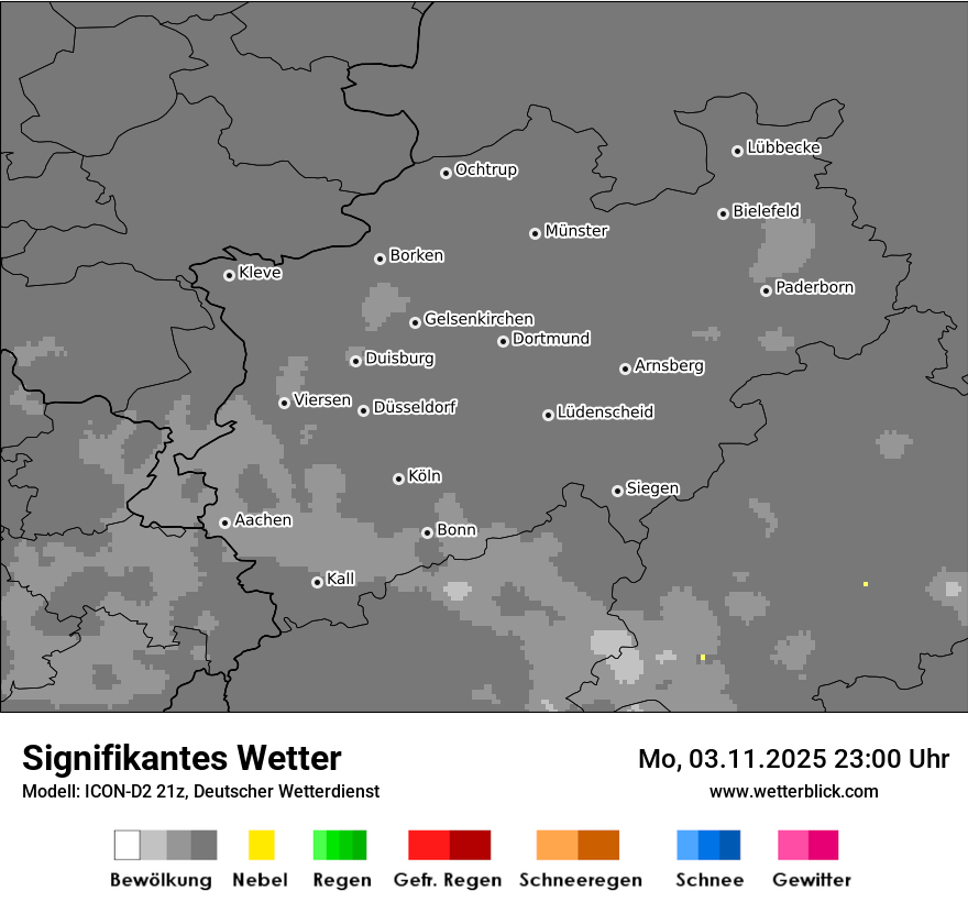 Modellkarten Signifikantes Wetter