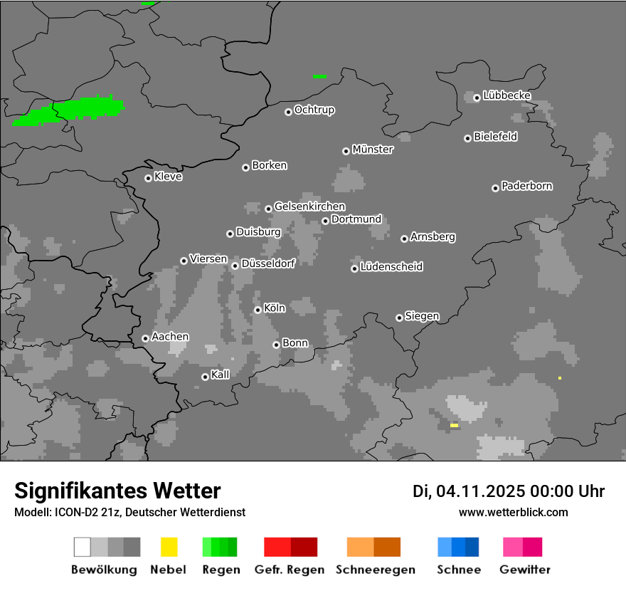 Modellkarten Signifikantes Wetter