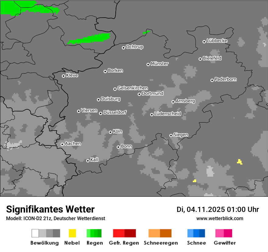 Modellkarten Signifikantes Wetter