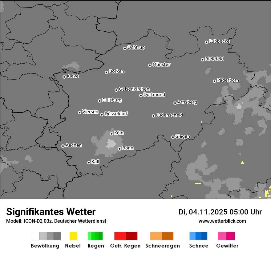 Modellkarten Signifikantes Wetter