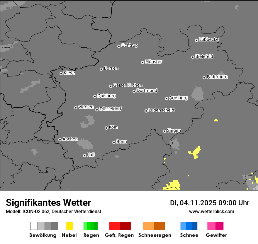 Modellkarten Signifikantes Wetter