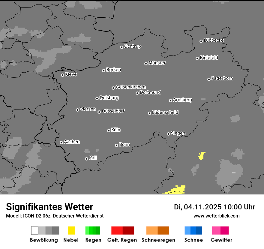 Modellkarten Signifikantes Wetter