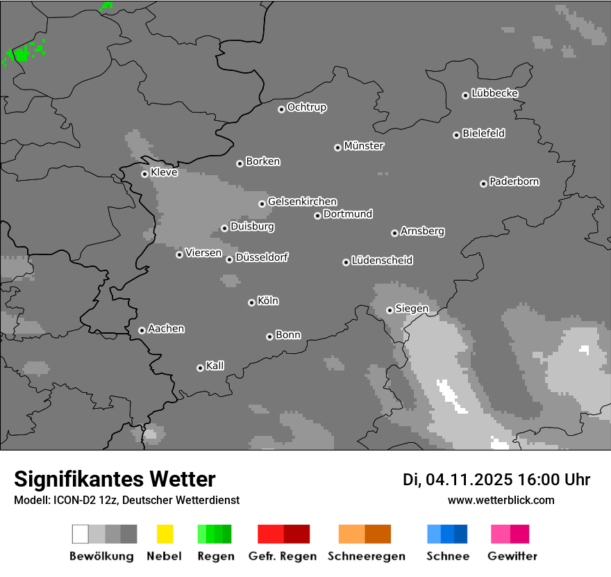 Modellkarten Signifikantes Wetter