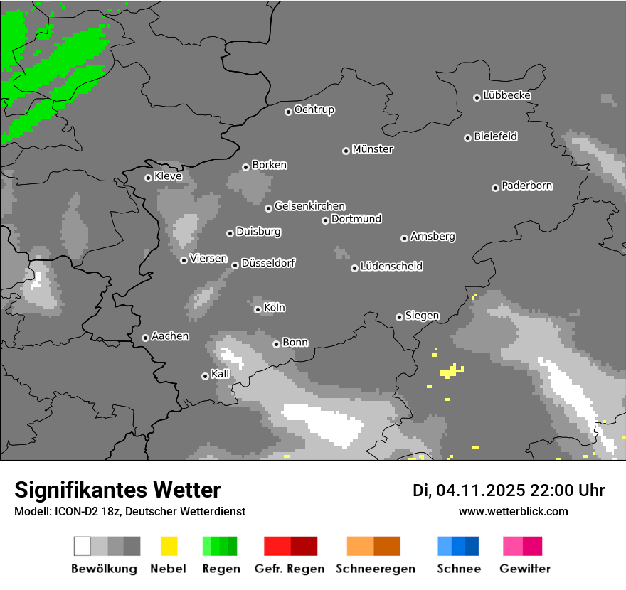 Modellkarten Signifikantes Wetter