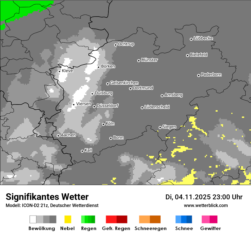 Modellkarten Signifikantes Wetter