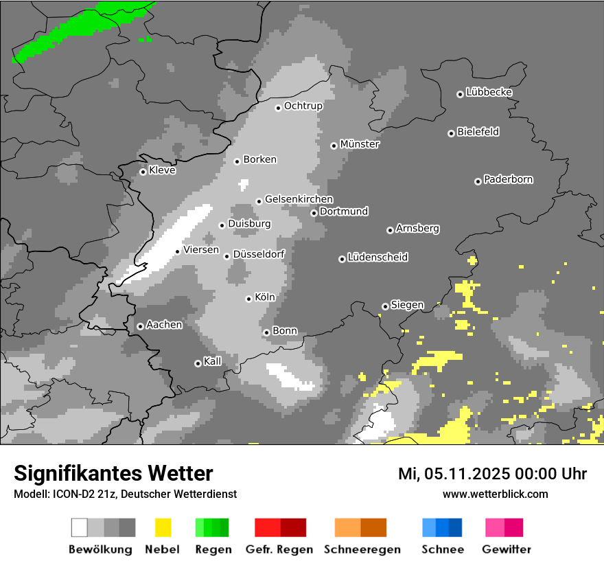 Modellkarten Signifikantes Wetter