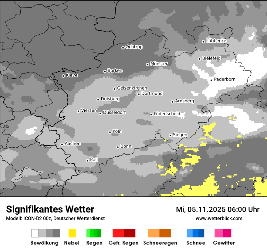 Modellkarten Signifikantes Wetter