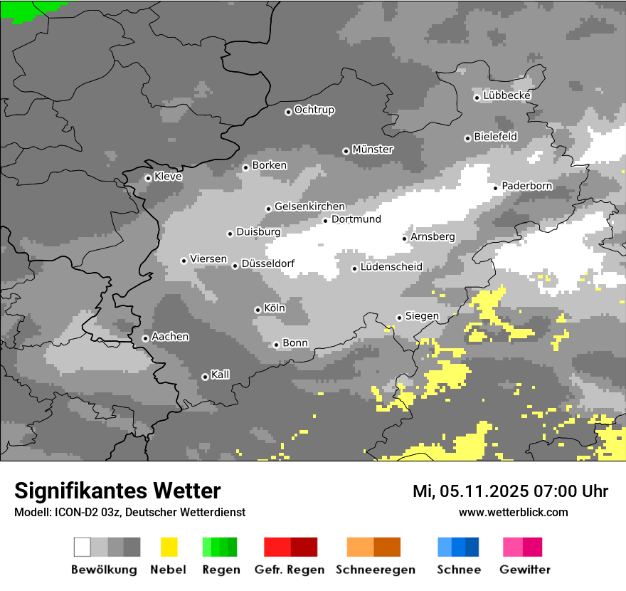 Modellkarten Signifikantes Wetter