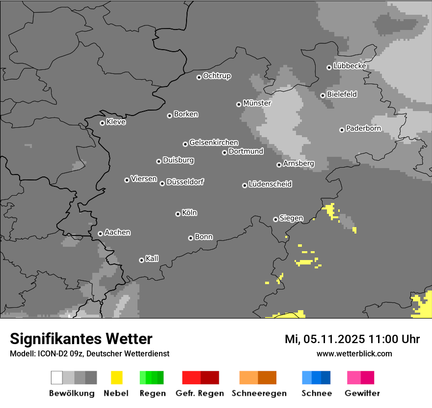 Modellkarten Signifikantes Wetter