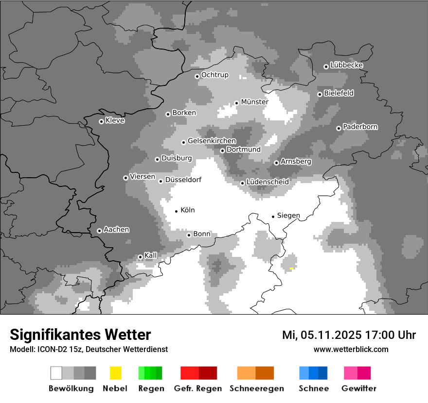 Modellkarten Signifikantes Wetter