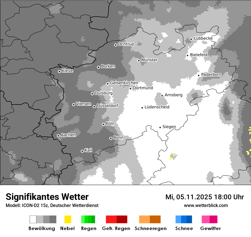Modellkarten Signifikantes Wetter