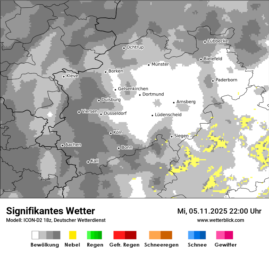 Modellkarten Signifikantes Wetter