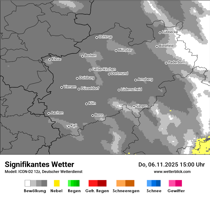 Modellkarten Signifikantes Wetter