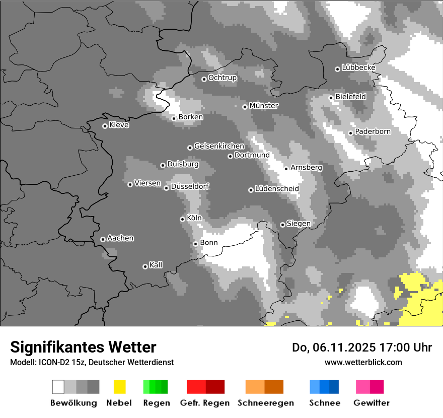 Modellkarten Signifikantes Wetter