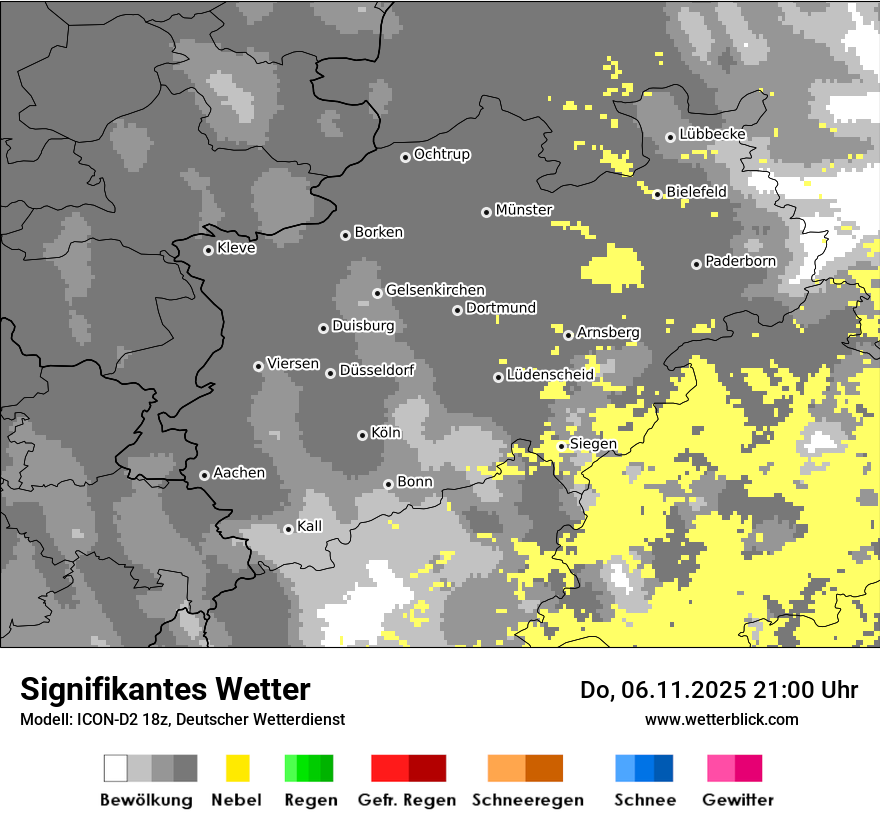 Modellkarten Signifikantes Wetter