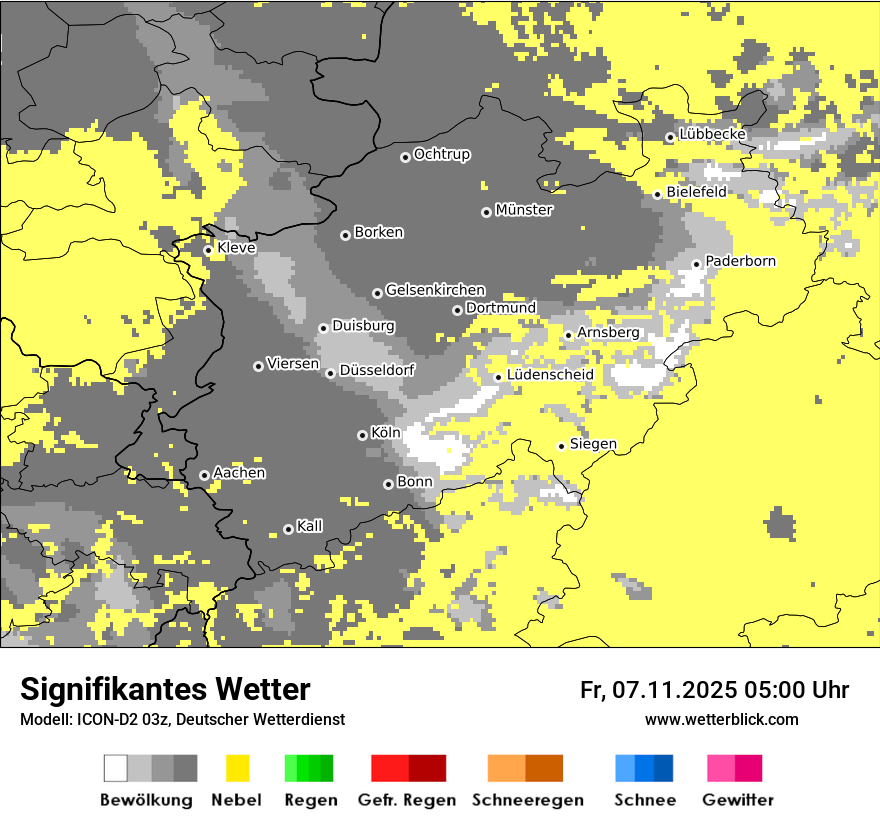 Modellkarten Signifikantes Wetter