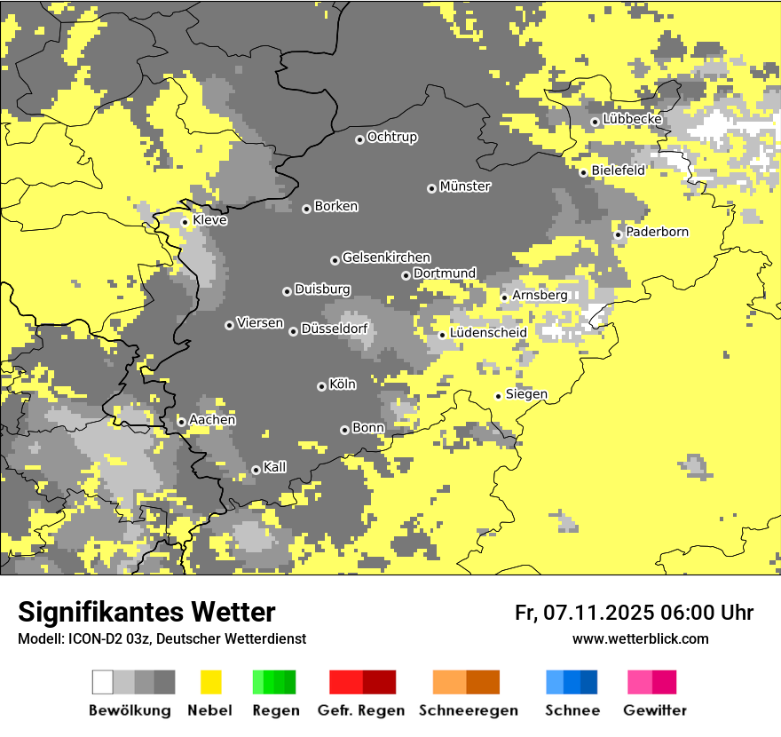 Modellkarten Signifikantes Wetter