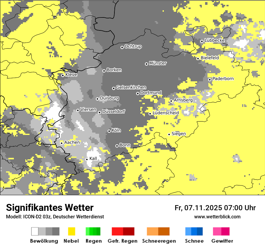 Modellkarten Signifikantes Wetter