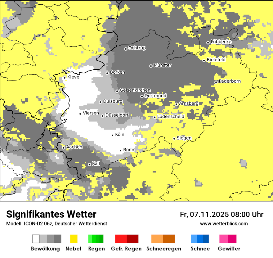 Modellkarten Signifikantes Wetter