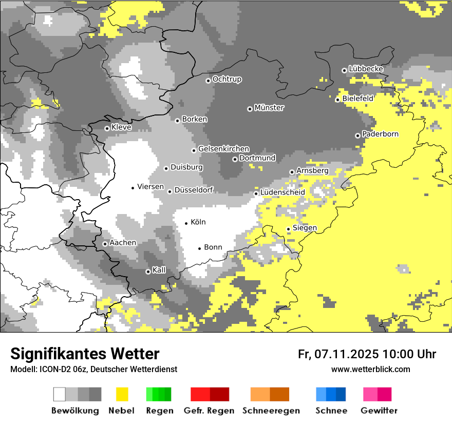 Modellkarten Signifikantes Wetter