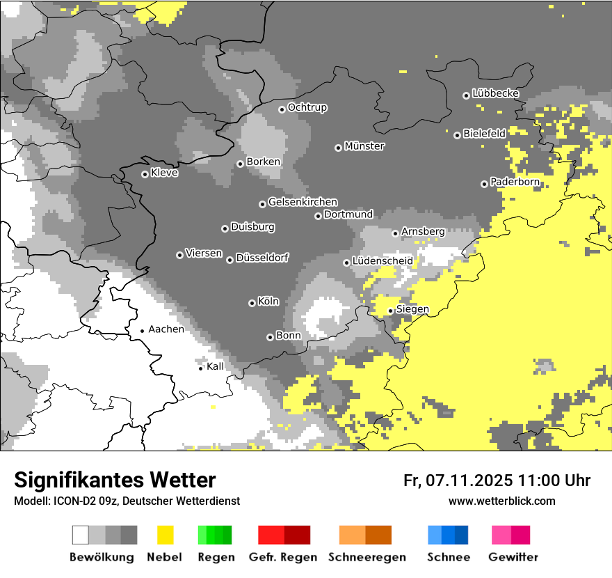 Modellkarten Signifikantes Wetter
