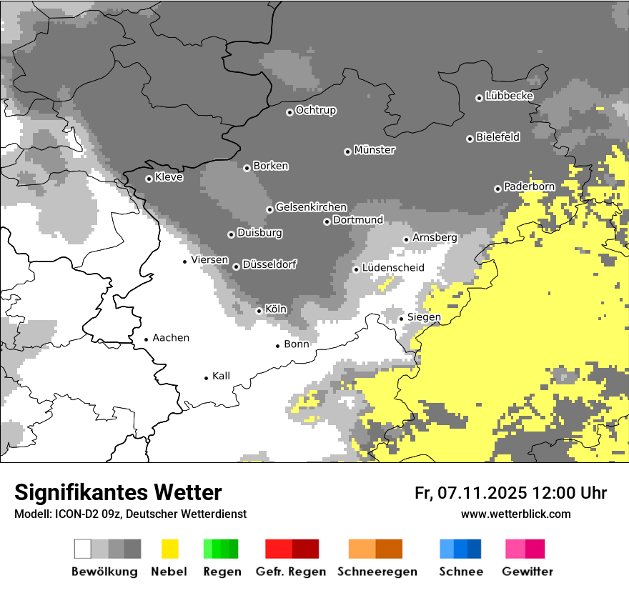 Modellkarten Signifikantes Wetter