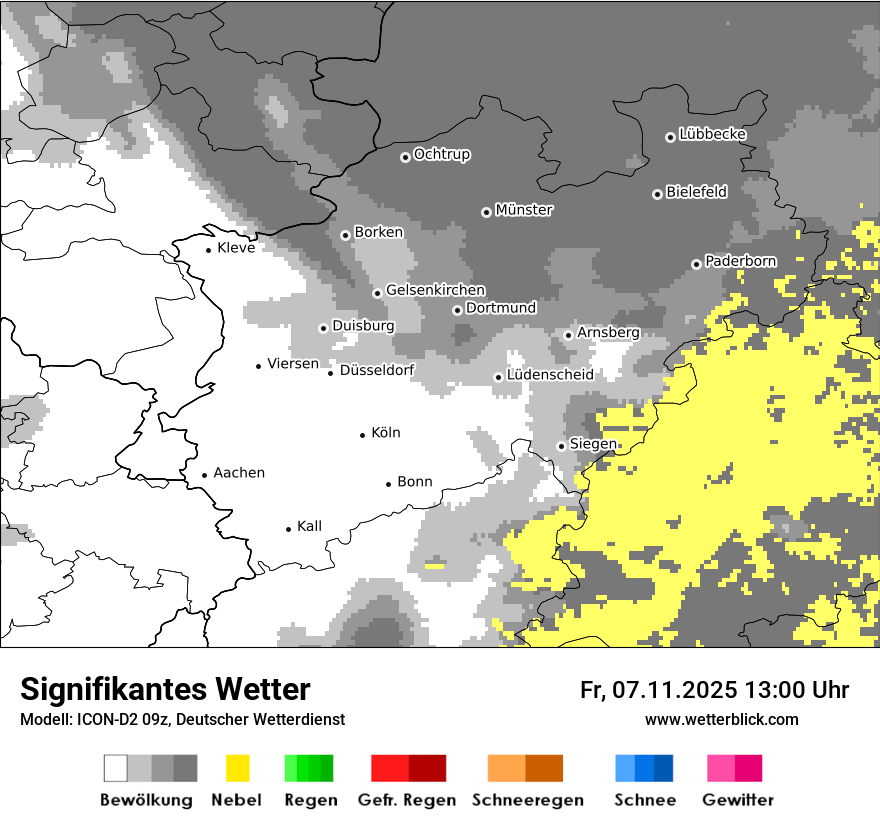 Modellkarten Signifikantes Wetter