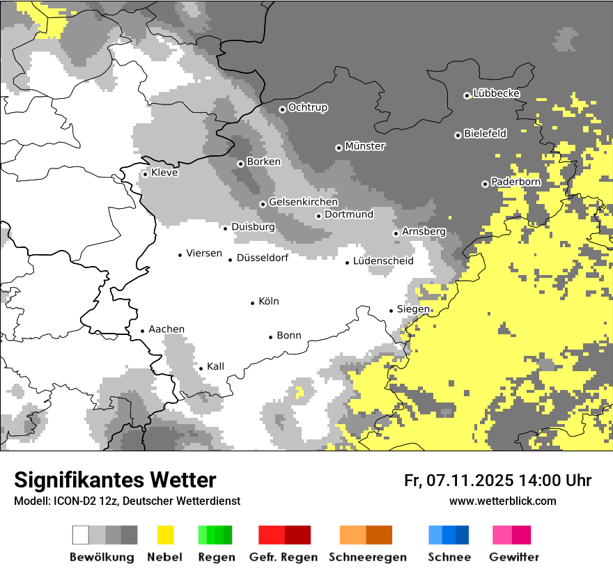 Modellkarten Signifikantes Wetter