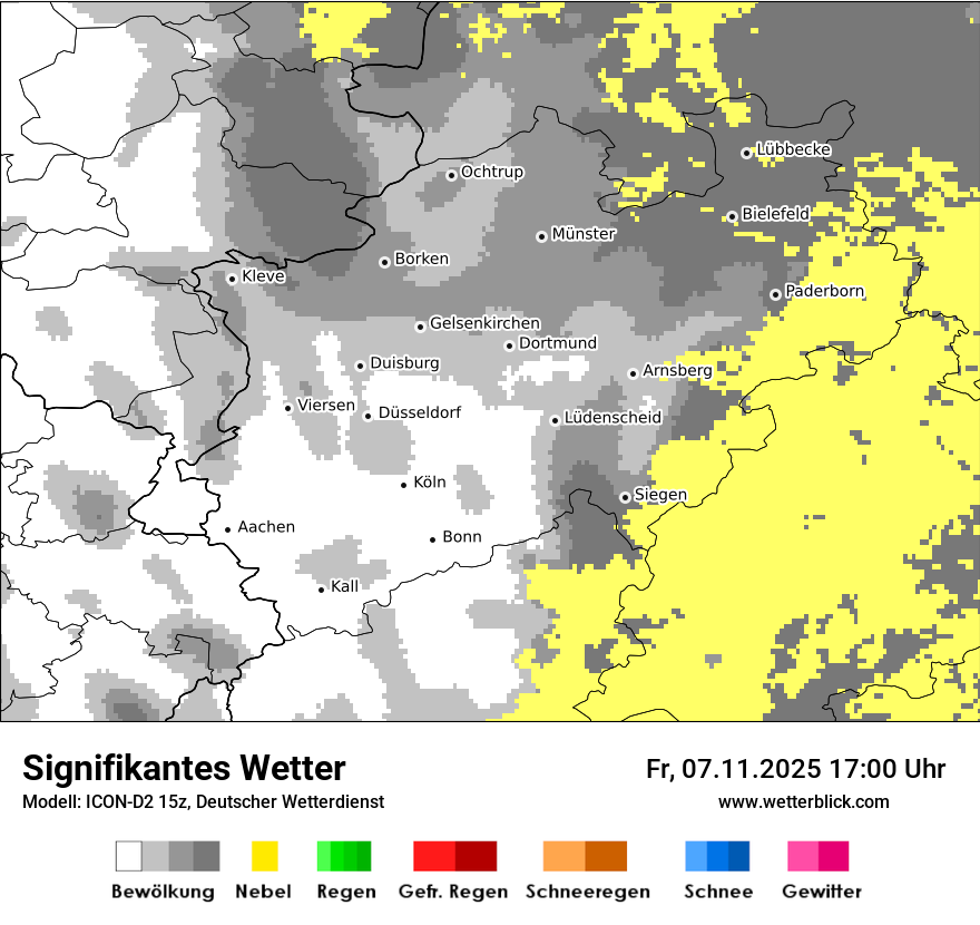 Modellkarten Signifikantes Wetter