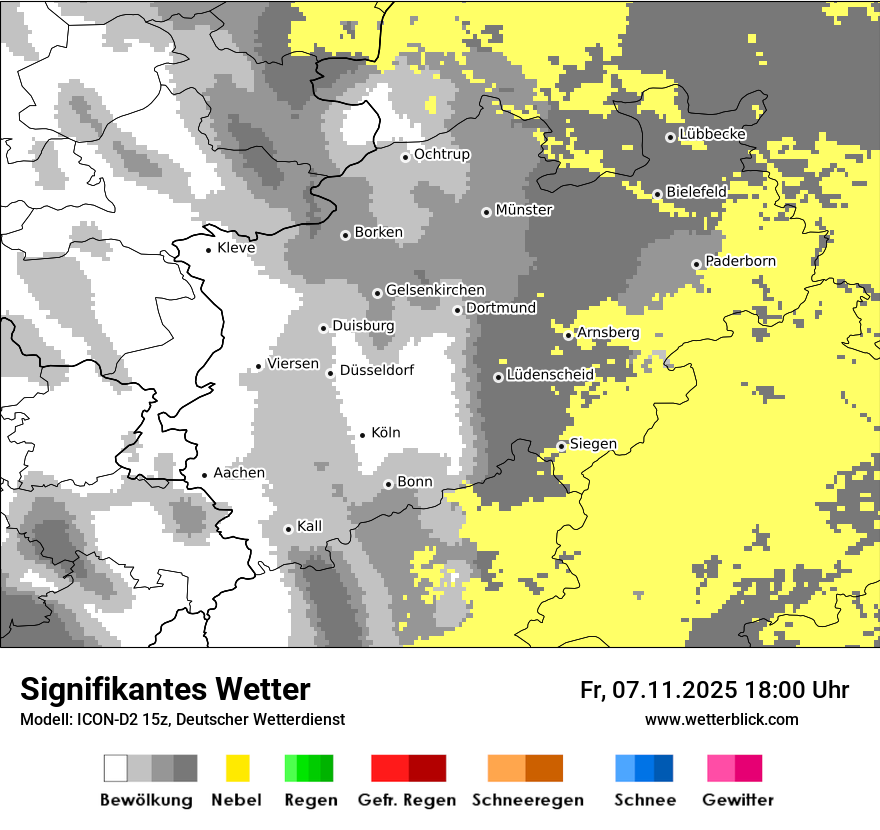 Modellkarten Signifikantes Wetter
