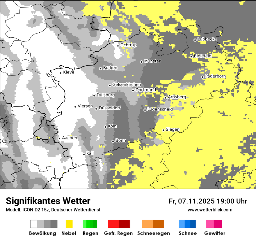 Modellkarten Signifikantes Wetter