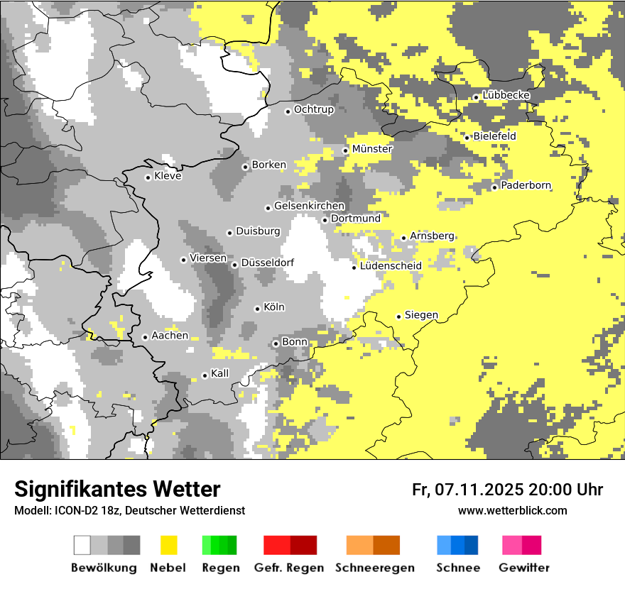 Modellkarten Signifikantes Wetter