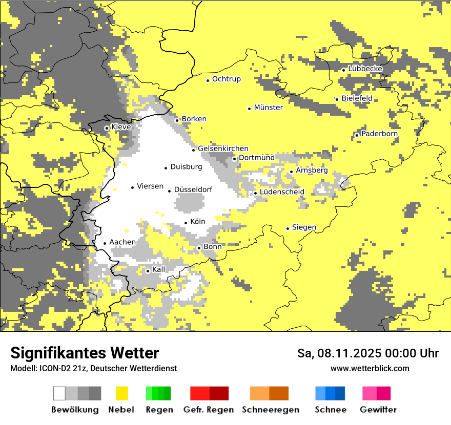 Modellkarten Signifikantes Wetter