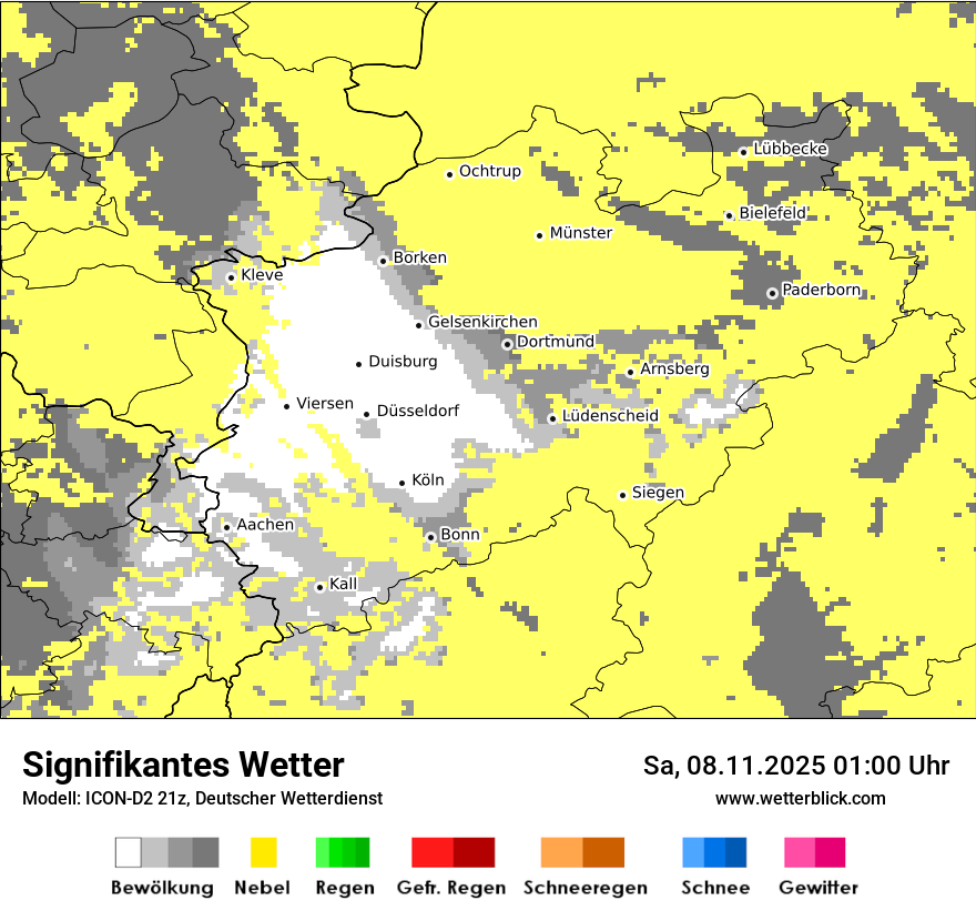 Modellkarten Signifikantes Wetter