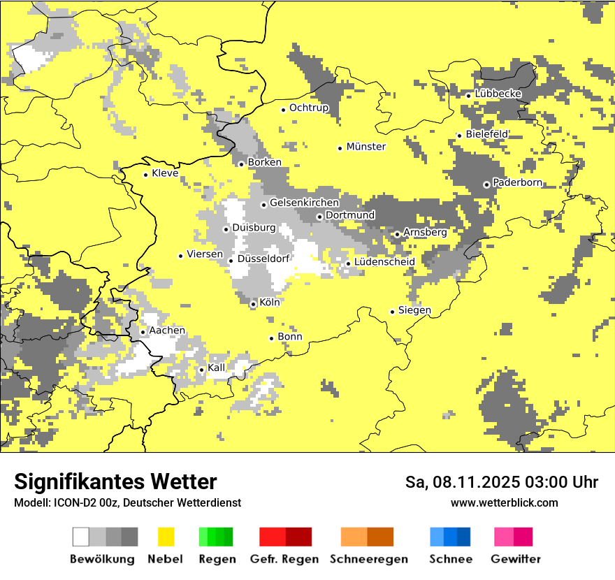 Modellkarten Signifikantes Wetter