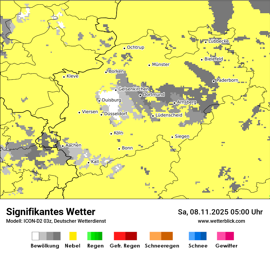 Modellkarten Signifikantes Wetter