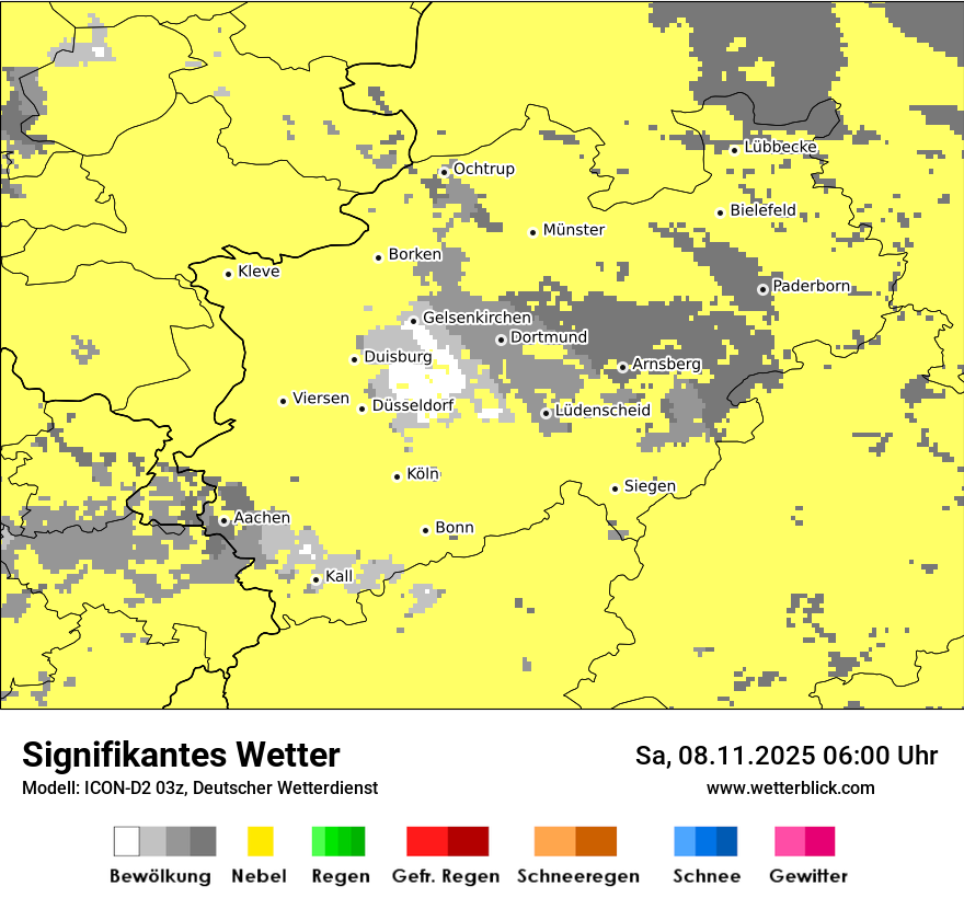 Modellkarten Signifikantes Wetter