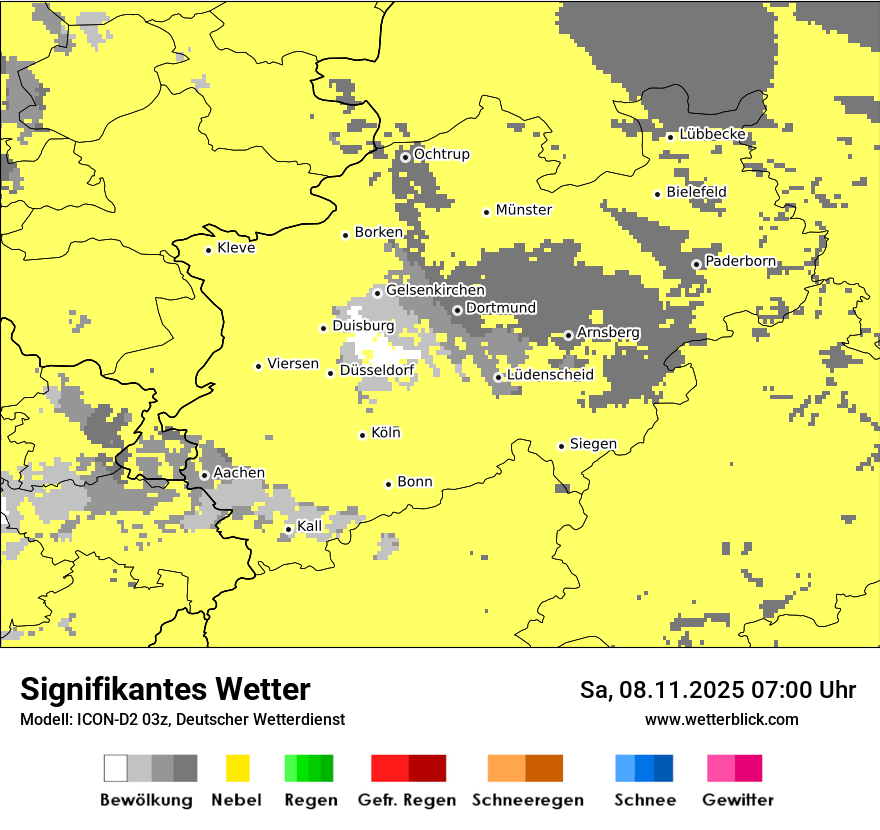 Modellkarten Signifikantes Wetter