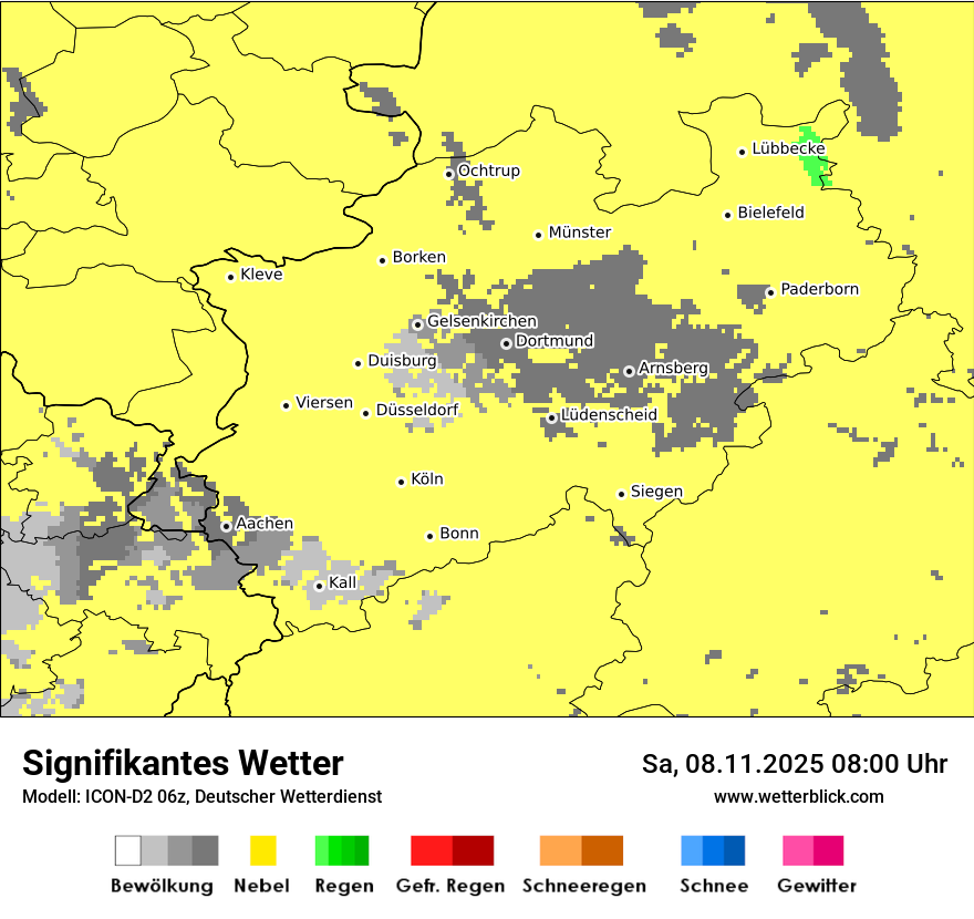 Modellkarten Signifikantes Wetter