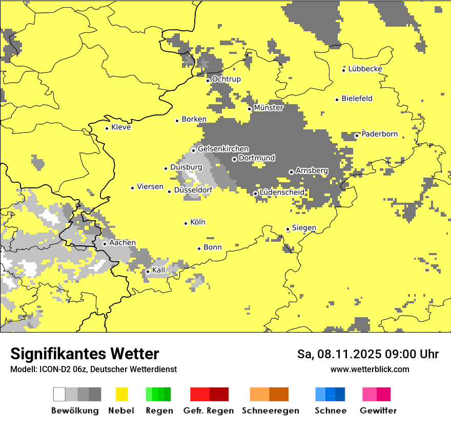 Modellkarten Signifikantes Wetter